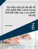 Dự thảo một số vấn đề về chủ nghĩa Mác Lênin trong thời đại hiện nay :Lưu hành nội bộ