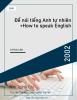 Để nói tiếng Anh tự nhiên =How to speak English