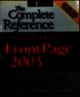 Microsoft Office FrontPage 2003: The Complete Reference