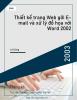 Thiết kế trang Web gởi E-mail và xử lý đồ họa với Word 2002